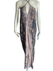 Tie Dye Silk Vacation Dress - Black