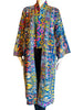 Embroidered Gypset Coat - Blue Multi