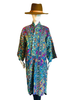 Embroidered Gypset Coat - Teal Multi