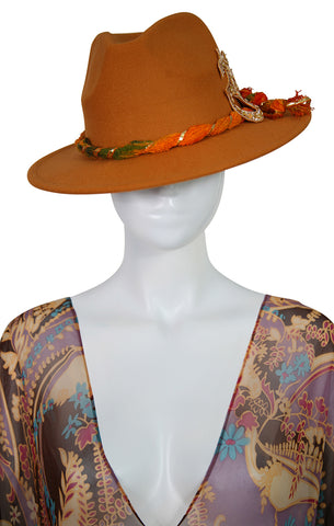 Fedora Custom Hat - Golden Ohm