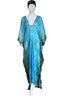 Long Silk Cover Up Kaftan - Sheer