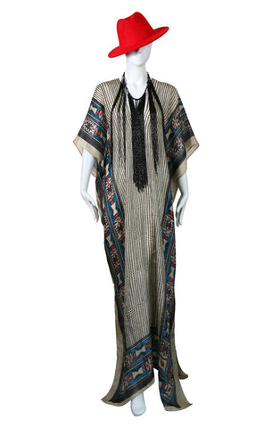 Yemaya - Side Drape Maxi Kaftan
