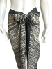 Silk Sarong & Mega Scarf - Ikat Black