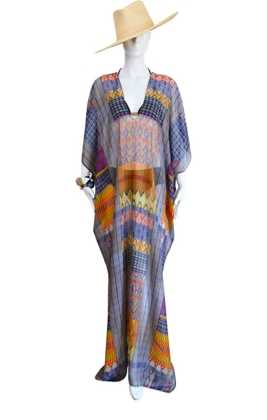 Long V-Neck Kaftan