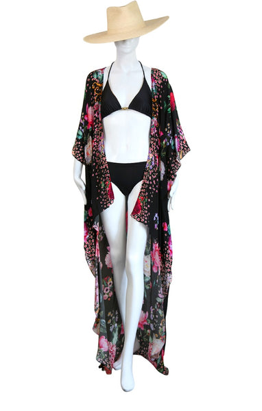 High Low Kimono Cover Up