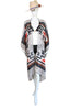 Knee Length Open Front Silk Kaftan - Tahoe