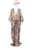 Long V-Neck Cover Up Kaftan - Batik
