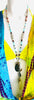 Beaded Necklace With Horn Pendant