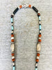Beaded Necklace With Horn Pendant