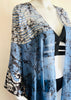 3/4 Long Open Front Silk Kaftan