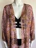 3/4 Long Open Front Silk Kaftan