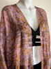 3/4 Long Open Front Silk Kaftan