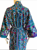 Embroidered Gypset Coat - Teal Multi