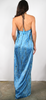 Long Tie Dye Silk Vacation Dress
