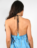 Long Tie Dye Silk Vacation Dress