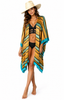 Mid Length Silk Kaftan - Desert Sunset