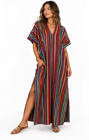 Cape Cod Spaghetti Dress - Aqua