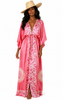 Silk Robe - Pink Batik