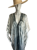 Long Silk Slit Kaftan - Handmade Tie Dye