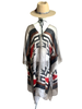 Knee Length Open Front Silk Kaftan - Tahoe