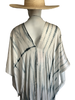 Long Silk Slit Kaftan - Handmade Tie Dye