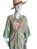Long Open Front Silk Kaftan - Midsummer