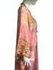 Knee Length Open Front Silk Kaftan - Batik