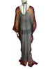 Floor Long Open Front Silk Kaftan