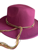 Fedora Custom Hat - Burgundy