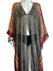 Floor Long Open Front Silk Kaftan