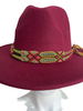 Fedora Custom Hat - Burgundy