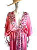 Silk Robe - Pink Batik