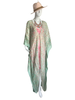 Long Open Front Silk Kaftan - Midsummer