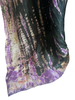 Floor Long Open Front Silk Kaftan - Tie Dye