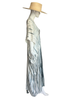 Long Silk Slit Kaftan - Handmade Tie Dye