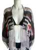 Knee Length Open Front Silk Kaftan - Tahoe