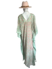 Long Open Front Silk Kaftan - Midsummer