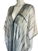 Long Silk Slit Kaftan - Handmade Tie Dye