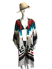 Mid Length Silk Maxi Kaftan - Tahoe