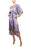 Cape Cod Cascade Robe - Grey/Pink