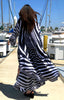 Zebra - Long Slit Dress/Necklace