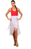 Rose Garden - Wrap Ruffle Skirt