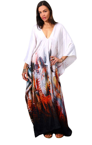 Coachella - Eiffel Maxi Poncho Kaftan