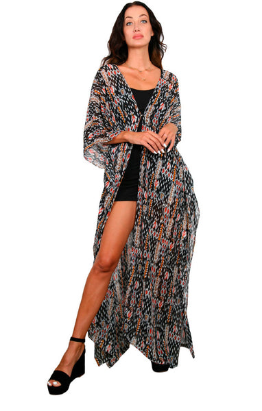 Yemaya - Side Drape Maxi Kaftan