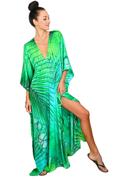 Tropical Palm - Eiffel Maxi Kaftan