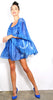 Cape Cod Ruffle Dress - Strong Blue