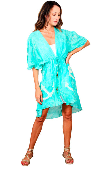 Cape Cod Mini Cascade Robe - Aqua