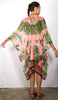 Banana Palm Pink - Mid Thigh Poncho