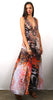 Hot Lava - Drawstring Slit Dress