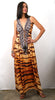 Bengal Tiger - Drawstring Slit Dress